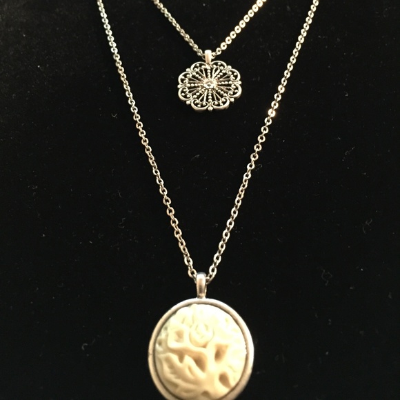 Lucky Brand Jewelry - Lucky Brand Two Strand Two Pendant Necklace